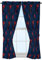 Marvel Spiderman Classic Saving The Day Dekovorhang, 160 cm, 4-teiliges Set (2 Paneele, 2 Raffhalter)