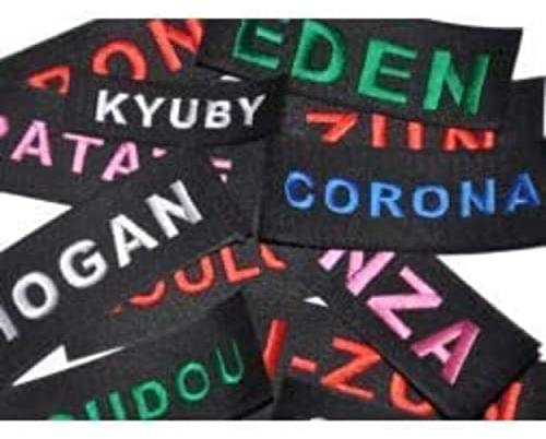Etiquette personnalisée 12x3cm pour Harnais Julius - Marquage chien, nom, identification, patchs, velcro, noir, rose, bleu, petit, grand, réfléchissant