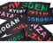 Etiquette personnalisée 12x3cm pour Harnais Julius - Marquage chien, nom, identification, patchs, velcro, noir, rose, bleu, petit, grand, réfléchissant