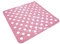 BM Tappetino Antiscivolo da Bagno per Doccia, con Ventose, Quadrato, Misura 50x50cm PVC, Effetto Palla Cerchio (Anguria)