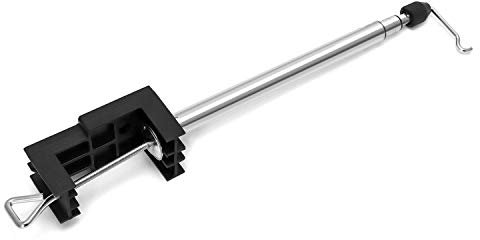 QWORK Rotary Tool Round Grinder Telescopic Hanging Stand Holder with Table Clamp, Flex Shaft Hanger Stand Tool for Household Instustrial Outdoor