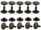 IstaTools Hohlnieten, Doppelkopf, rostfrei, Messing, in 6mm, 7mm, 9mm, 10mm oder 13mm (10, 9x8mm Antik)