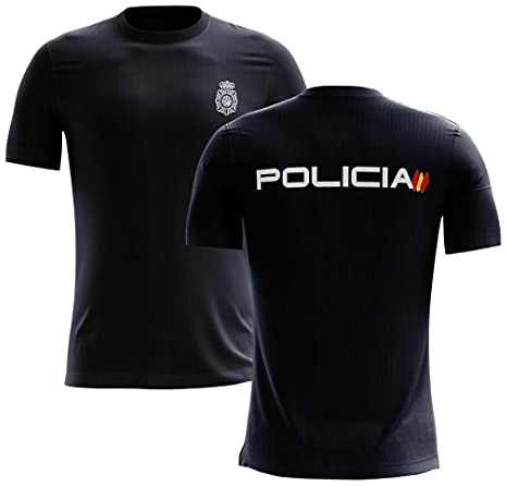 SERPOLICIA Camiseta de la Policía Nacional CNP Azul Marino XXL