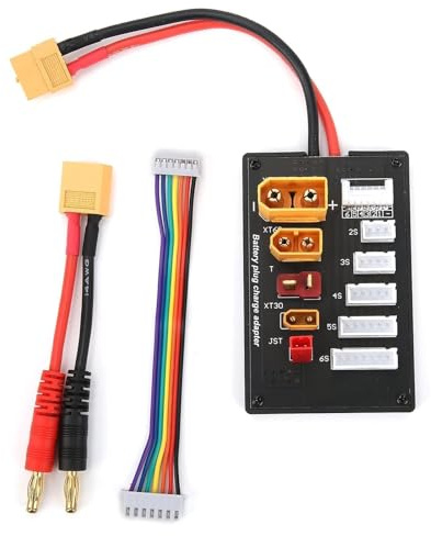 Agatige Lipo-Parallel-Ladeplatine Balanced-Ladeplattenadapter XT90/XT60/XT30/JST/T-Steckerschnittstellen Lipo-Akkuladegerät für 2S‑6S, Parallel Balanced Lithium Akkus Ladegerät Teil