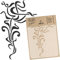 NAKLEO Malschablone für Handwerk A3 30x42cm, Jugendstil Verzierung Elegant Muster, Wiederverwendbare Kunststoff DIY & Scrapbooking Zeichenschablone, Decoupage Kunst Vorlage, Wand Stoff Möbel Holz