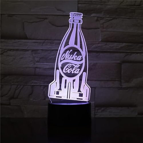 Lampe LED vidéo Nuka Cola change couleur USB Veilleuse et décoration Aide nuit sommeil Cadeau