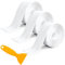 3 Rolls Bath Sealant Strip Self Adhesive Sealant Tape Shower Tray Sealing Strip Anti Mould and Waterproof Sealing Tape for Bathroom Kitchen Worktop Caulk Strip (378inches x 1.5inches) (White)