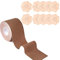Busen Tape,Bruststraffungsband,Trägerlos Selbstklebend Bh,Unsichtbarer Busen Tape,1 Rollen Körperband für Frauen mit 10 Stück Nipple Covers,für Rückenfreies Kleid Abendkleider A-H Cup
