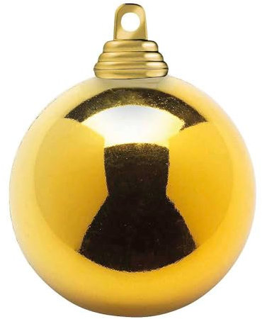 Deco Woerner Dunkelgold, glänzende Weihnachtskugeln aus schwer entflammbarem Kunststoff, 10 cm Ø - 6 Stück