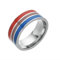 LGBT UNICORNS Bisexual Ring, Bi Pride Schmuck Edelstahlring für Mann & Frau, Größe 6-13