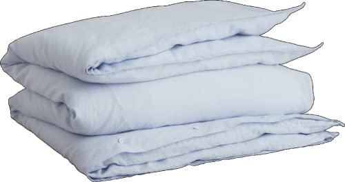 GANT Baumwoll-Leinen Bettdeckenbezug einzeln Farbe Light Blue Größe 135x200