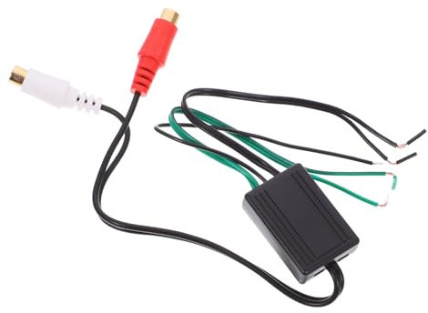 Convertidor RCA a Altavoz Doble Hembra para Subwoofer Adaptador De Línea De Salida para Audio De Coche Y Hogar Cable Duradero Y Confiable