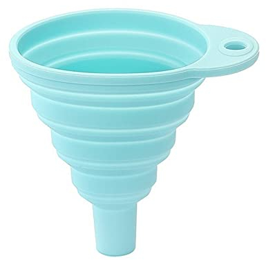 OUSIKA Entonnoir Mini entonnoir Entonnoir télescopique en silicone Entonnoir à huile pliable Distributeur de liquide rétractable Entonnoir