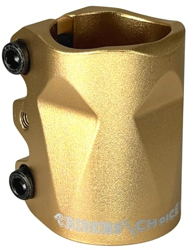F26 Chilli Pro Scooter Stunt-Scooter I Pearl I Base I Rocky I Reaper I Tret I Roller I für Lenker mit Klemmschlitz I Klemme I Bar Clamp (Riders Gold, 34,9)