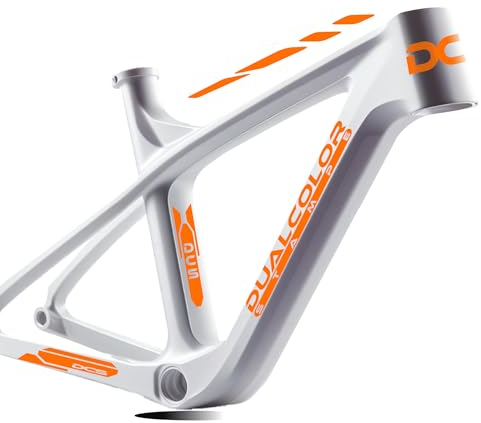 7er Pack Aufkleber für Fahrradrahmen und Fahrrad Aufkleber Set für Rahmen MTB BDC Universal Schutz Code B0190 (Orange 35)