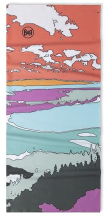 BUFF®| Schlauchschal CoolNet UV® Junge Mädchen Flexibel, UPF50-Schutz, leicht, dehnbar, recyceltes Material, Sport, Sommer, Einheitsgröße, Rouge