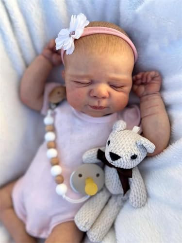 Zero Pam Muñecos Reborn Niñas 45 CM Bebes Reborn Muñecas bebé a Mano con Cuerpo de Tela Suave como un Bebé Real Bebes Reborn Toddler Recien Nacido