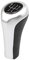Schaltknauf,schaltknüppel 1Pcs Schaltknauf for BMW 1 3 5 6 Series E46 E53 E60 E61 E63 E65 E81 E82 E83 E87 E90 E91 E92 X1 X3 X5 M Verchromte Matte Kohlenstoff(5 Speed Silver)