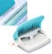 Papierbinder, Tragbare Papier Bindemaschine, 10-Löcher-Stanzer, Manuelle Bindegerät Runde-Löcher Loseblatt-Papierlocher für A4, A5, A7 Spiralbuch, Hellblau