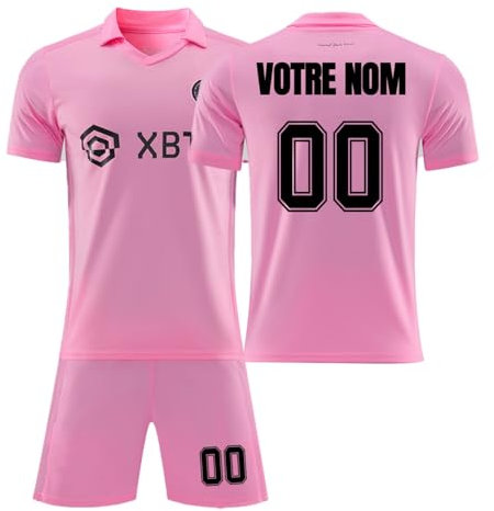 Maillot de Foot Personnalisé avec Nom Numéro, Tenue Foot Homme et Adulte
