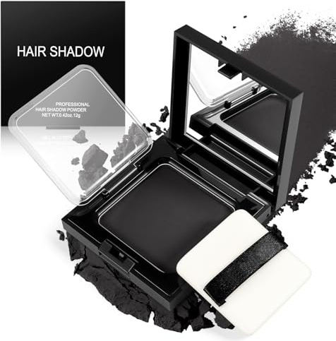 Boobeen Kit di polvere d'ombra per capelli, polvere per il ritocco delle radici, riempimento impermeabile dell'attaccatura dei capelli per capelli diradati, capelli grigi