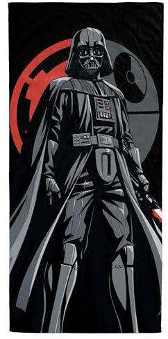 Jay Franco Star Wars Darth Vader Badetuch für Kinder, superweich und saugfähig, 100 % Baumwolle, Maße: 71 x 147 cm