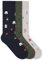 von Jungfeld - 3er Set Motiv Socken mit verschiedenen Icons - Bunte Socken in Gr.35-38