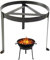 Trípode de fogata, trípode plegable para camping, trípode de parrilla de acero, trípode portátil de acero inoxidable, soporte de cocina multifuncional, soporte de trípode para parrilla de barbacoa