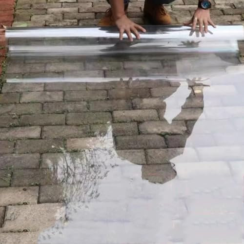 Transparente 1 mm Polycarbonat-Dachplatte für Gewächshäuser, Sonnenschutz und Wärmedämmung, Vordächer und Verkleidungen, 0,5 m x 9 m, Acryl-Kunststoff-Material