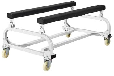 VEVOR Carrello per Moto d'Acqua Watercraft PWC, capacità 454 kg, Carrello per Moto d'Acqua per Spostamento di Moto d'Acqua, Cuccetta Regolabili con 4 Ruote 2 Freni per Kayak, Hovercraft, Motoscafi