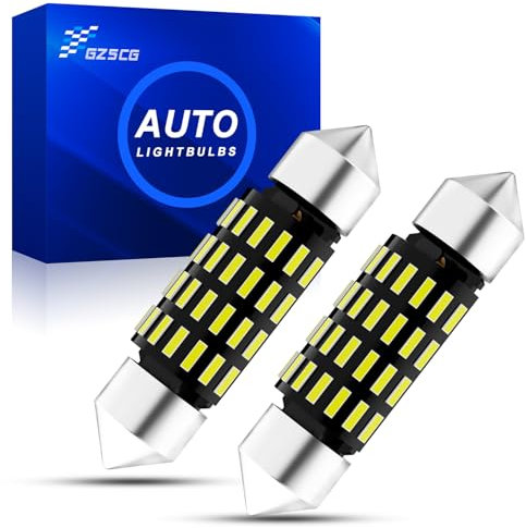 GZ5CG 36MM Soffitte Auto-Innenraumleuchten 320LM 6500K Gleichstrom DC 12/24V 2 Stück