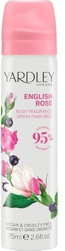 Tropical Gold Yardley London English Rose Body Spray 75ml – Compatible with Yardley London Fragrance Collection