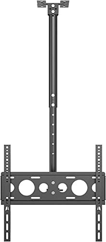 GPWDIEJB Multifunction TV Ceiling Mount, 26-50 Inch Full Motion Flat Screen Bracket, Mount On Flat Roofs Or Sloping Ceilings TV Mount TV Stand