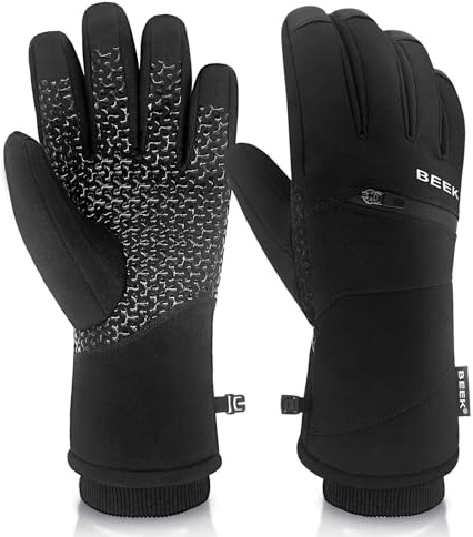 BEEK Winterhandschuhe Damen & Herren – Wasserdicht, Winddicht, Warm, Touchscreen-fähig, rutschfest – Thermohandschuhe zum Radfahren, Skifahren, Laufen, Wandern, Autofahren & Motorradfahren