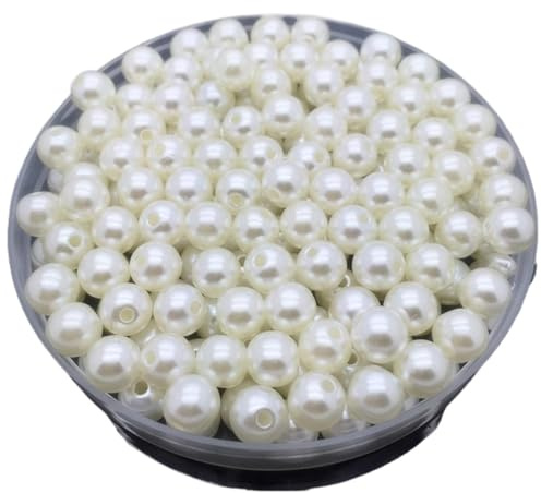 Mehrfarbige Perlen, Perlen zur Schmuckherstellung, runde Kunstperlen, Abstandsperlen, Schmuckherstellungszubehör, mehrfarbig, 4–12 mm, 4 Stück(I,8mm 50pcs)