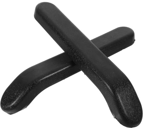 Rollstuhl Armlehnenpolster aus Pu und Abs für 8, 5 oder 14cm Schwarz | Zubehör für Rollstühle, 1 Satz Ersatzteile, Komfortable Auflage, Leicht zu Reinigen, Universelle Passform