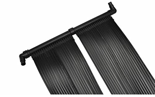 Pannello Solare per Riscaldamento Piscina 80x620cm Polietilene 2 Pannelli Compatibile con Tubo 32-38mm per Piscina Giardino Piscina Riscaldamento Acqua Collettore Solare Scambiatore di Calore