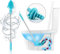 LYPULIGHT Déboucheur Ventouse Toilettes Dredge Tuyau conçu pour Syphon-Type, Puissance Nettoyage WC, Déboucheur Manche Acier Inoxydable 59CM