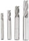 Qinlorgo 4 Stk. Fräser - 4 Schneiden HSS Schruppfräser CNC Fräser M6/M8/M10/M12 aus Hochgeschwindigkeitsstahl für Metall und Legierter Stahl