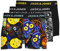 JACK & JONES Herren Jacjames Trunks 3 Pack Noos Boxershorts, Black/Detail:black - Blazing Yellow, L EU