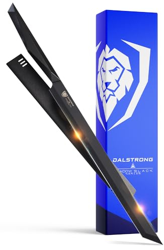 DALSTRONG Tuna Slicing & Boning Knife - 17(43.18cm)- Shadow Black Series - Black Titanium Nitride Coated - High Carbon Steel Filleting Knife - w/Sheath - NSF Certified