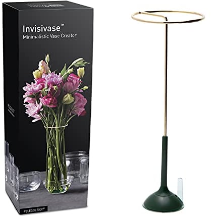 PELEG Design - Minimalistischer Vasenschöpfer | Blumenvase aus Metall Farbe Gold | Table Planter | Modern DIY Vase | Heimdekoration | Deko Zubehör für Wohnung | Geschenk zu Weihnachten, Geburtstag