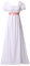COSDREAMER Robe Regency Femme Taille Haute Robe médiévale Victorienne rétro avec Ruban et Manches Bouffantes (Blanc, 2XL)