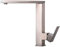 LARDECOR - Grifo de Cocina Moderno de Acero Inoxidable, Caño Alto Giratorio 360°, Grifo Monomando para Fregadero sin Plomo, Menor Consumo, Mangueras Internas Flexibles y Antitorsión (Browne, Silver)