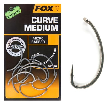 Fox Edges Arma Point Curve Shank Medium | Hook Size 6 | 10-Piece