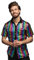 Boland Homme 2289 Chemise Disco Diamond Arc-en-ciel (L), Arc-en-ciel, L EU
