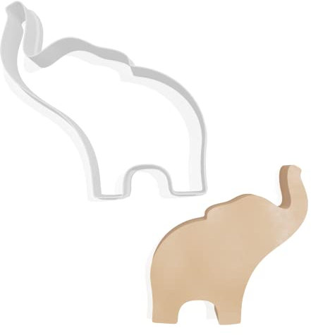 Tagliabiscotti a forma di elefante - 3 dimensioni