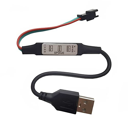 WS2811 WS2812B SK6812RGB (NICHT RGBW) Adressierbar RGB LED Licht Tragbare 3Keys Mini USB SP002E Controller 600 Pixel DC5V-24V