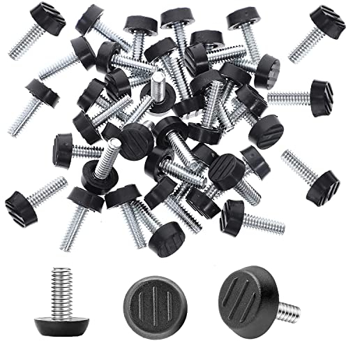 Lot de 70 Pieds de Nivellement Réglables M6 pour Meubles - Vis Filetées pour Table, Chaise et Autres Meubles