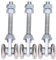 Kuuleyn Roues à Galets De Voie, Galets De Porte Coulissante, Galet De Chariot, Rail à Double Roue en Acier, 3pcs Roue De Suspension De Porte Verre Poulie De Porte Coulissante Accessoire Diamètre 35mm